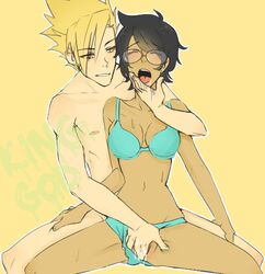 1boy 1boy1girl bra dirk_strider female fingering glasses homestuck jane_crocker king-god