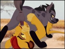 2boys animated black_hair disney feral feral_on_feral feral_penetrating gay gif hyena janja kaion kion lion male male/male male_dominating male_domination male_only male_penetrated male_penetrating mammal oral_penetration red_hair spotted_hyena the_lion_guard the_lion_king yaoi yellow_body yellow_fur