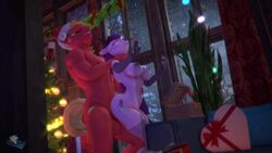 3d animated anthro anthro_on_anthro anthrofied big_dom_small_sub big_macintosh_(mlp) biting_lip choking christmas couple friendship_is_magic hooves-art husband_and_wife male/female my_little_pony penetration rough_sex sound source_filmmaker sugar_belle_(mlp) video webm