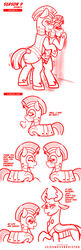 absurd_res armor arthropod blush changeling comic dialogue disguise disguised_changeling english_text equid equine female feral feral_on_feral friendship_is_magic galea hasbro headgear helmet hi_res horn jcosneverexisted male male/female mammal monochrome my_little_pony royal_guard_(mlp) sex sketch text thorax_(mlp) tongue tongue_out unicorn