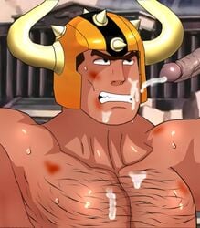 aldebaran bara cum gay hairy male_only saint_seiya taurus_aldebaran yaoi