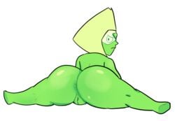 1girls baohda cartoon_network female_only green_skin peridot_(steven_universe) splits steven_universe