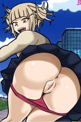 anus big_ass highres himiko_toga landerbfly my_hero_academia pussy school_uniform