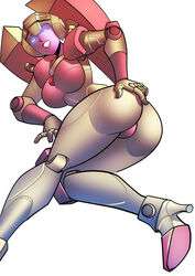 1girls arcee arcee_(g1) artist_request ass big_ass big_breasts big_butt blue_eyes breasts female female_only heeled_feet high_heels looking_at_viewer panties partially_clothed pink_bra pink_panties robot robot_girl solo solo_female tagme_(artist) thick_ass thick_legs thick_thighs transformers transformers_g1 white_body white_skin