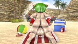 3d 3d_(artwork) 5_fingers alien amy_rose blueapple breasts cosmo_the_seedrian female fingers furry futanari green_eyes green_hair half-closed_eyes hedgehog mating_press penis pink_hair sonic_(series) tan_body