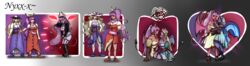 blonde_hair blue_skin brainwashing breast_expansion corruption female identity_death nyxx-x purple_hair purple_skin red_skin reisen_udongein_inaba succubus touhou transformation transformation_sequence watatsuki_no_toyohime watatsuki_no_yorihime