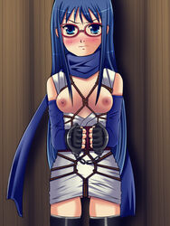 1girls female female_only gintama glasses handcuffs sarutobi_ayame solo tagme