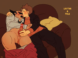 2boys don_paolo hershel_layton male_focus professor_layton romantic tagme yaoi