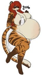 big_breasts bikini breasts cleavage edith_(mexifurfoof) female furry huge_breasts mexifurfoof pregnant ready_to_pop tagme thick_thighs wide_hips