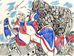 ass breasts female kaiju ultraman_(franchise) wide_hips