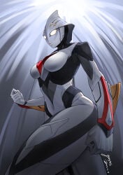 breasts female thick_thighs ultraman_(franchise) yellow_eyes