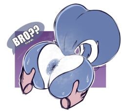 anus ass hand_on_ass skunk skunk_tail tail