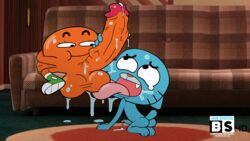 blargsnarf cum cum_on_floor darwin_watterson gumball_watterson male/male