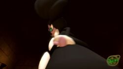3d 3d_animation ass ass_focus black_dress black_hair blue_eyes fart fart_fetish farting_at_viewer female female_focus female_only gothitelle happy long_hair looking_at_viewer looking_back makeup nintendo panties pink_body pokemon pokemon_(species) red_lips sfm silly sound source_filmmaker tacko_sfm tagme taller_female upskirt upskirt_view video white_panties