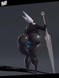 1girls areolae ass barefoot big_ass big_breasts bluebarrel breasts completely_nude completely_nude_female female female_only full_body hollow_knight hornet_(hollow_knight) looking_at_viewer looking_back naked naked_female nipples nude nude_female pussy rear_view solo solo_female