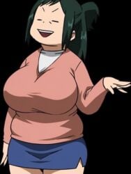 boku_no_hero_academia edit huge_breasts inko_midoriya massive_breasts my_hero_academia solo_female thick_thighs third-party_edit