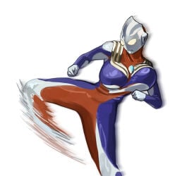 breasts female ultraman_(franchise) ultraman_tiga yellow_eyes