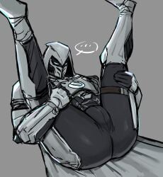 gay legs_up male male_only marvel marvel_rivals mask masked masked_male moon_knight moon_knight_(marvel_rivals) solo spread_legs