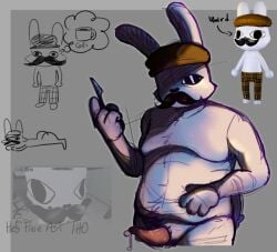 animal_ears animal_genitalia animal_hospital animal_humanoid animal_penis animal_tail anthro anthro_male anthro_only barney_(animal_hospital) black_eyes chubby_anthro chubby_belly chubby_furry chubby_male cum cum_drip digital_art digital_drawing_(artwork) digital_media_(artwork) erect_penis erection fanart furry furry_male furry_only furry_tail grey_background hat hat_only male male_boobs male_breasts male_focus male_only medical_instrument mustache no_nipples older_male original_artwork partially_clothed penis penis_out rabbit rabbit_boy rabbit_ears rabbit_humanoid rabbit_tail roblox roblox_game sagging_breasts saggy_boobs scalpel self_upload showing_penis signature_artist_name solo solo_anthro solo_focus solo_male touching_self touching_stomach watermark white_body white_fur wubtasticfantastic
