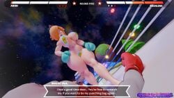 1boy 1girls 3d 3d_(artwork) after_fight big_breasts bikini blonde_hair blue_eyes boxing boxing_gloves boxing_ring breasts chalkfights defeated defeated_male english english_text femdom fight fighting fighting_ring hair_over_one_eye health_bar huge_breasts large_breasts long_hair mario_(series) princess_rosalina super_mario_galaxy taunting text text_box thick thick_thighs thighs wide_hips