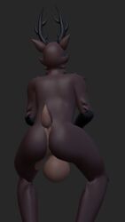 1male 1man 2_tone_fur 3d 3d_(artwork) 3d_render alone anthro anthro_male antlers anus ass balls ballsack big big_penis black_arms both_hands_on_cock both_hands_on_penis butt creepy creepy_smile deer deer_(99_nights_in_the_forest) deer_antlers deer_ears deer_horns deer_humanoid deer_tail femboy furry long_penis male male_only mammal mammal_humanoid masturbating masturbation no_nipples open_eyes open_legs open_mouth penis pink_penis presenting_anus presenting_ass presenting_penis scary scary_face sexy skinny slim tail thatsillyguy two-tone_body two-tone_fur two-tone_hair two_tone_body two_tone_fur two_tone_hair
