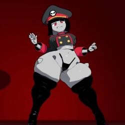 3d animated robot_commander_(bingbingzi) shortstack tagme thick_thighs video wide_hips