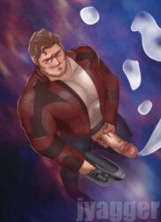 1boy 1male animated balls balls_out bara beard biceps big_balls big_penis boner clothed clothed_masturbation clothing cum cum_drip cumming cumshot ejaculation erect_penis erection exposed exposed_penis facial_hair gif guardians_of_the_galaxy hard_on holding_penis holding_weapon jacking_off jerking jerkingoff jyagger looking_up male_focus male_masturbation male_only male_orgasm marvel masturbating masturbation moustache muscular muscular_male open_jacket open_pants orgasm pants_open pecs penile_masturbation penis penis_grab penis_out penis_through_fly peter_quill projectile_cum red_hair short_hair solo_male standing_male standing_masturbation starlord stiffy stroking stroking_cock stroking_penis veiny_penis watermark weapon