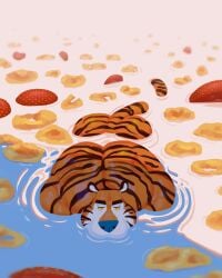 anthro ass bara big_ass butt feline furry gay looking_at_viewer milk solo tail tiger tony_the_tiger vaniwall