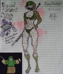 female flanker_(rolve) roblox roblox_game robloxian rolve typical_colors_2
