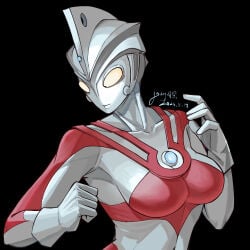 breasts female gloves ultraman_(franchise) yellow_eyes