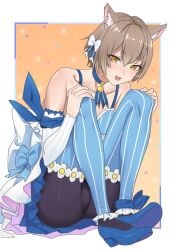 1boy 1femboy ass cute cute_expression cute_face cute_male felix_argyle femboy open_mouth re:zero_kara_hajimeru_isekai_seikatsu skirt