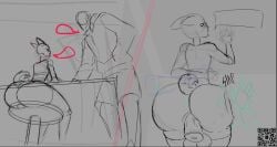 ass_focus ass_slap bent_over big_ass dog_ears dog_tail fat_ass femboy gay oc sissy wip