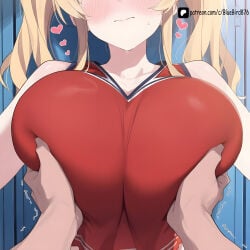 1girl ai_assisted ai_generated beautiful_girl big_ass big_breasts bluebird cheerleader cheerleader_outfit cheerleader_uniform curvy female granblue_fantasy sexy zeta_(granblue_fantasy)