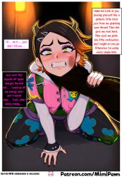 abuse abused abused_female ai_generated all_fours asphyxiation bbc bbc_slave blacked clove_(valorant) comic comic_panel corruption crying dark-skinned_male domination english_text enjoying_rape female flushed_face gender_transformation genderswap green_eyes humiliated humiliation interracial interracial_sex looking_up mimipaws mind_control mistaken_for_male non-consensual on_knees open_mouth qos queen_of_spades raceplay rape raped_female riot_games scared_expression short_hair sissy size_difference speech_bubble sweat sweatdrop tears tears_streaming tomboy trash used used_as_an_object used_like_a_toy valorant wide_eyes worship