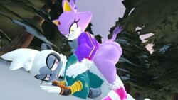 3d anthro anthro_on_anthro ass blaze_the_cat domestic_cat feline forehead_jewel furry futanari gem grey_body grey_fur hair half-closed_eyes idw_comics idw_publishing lemur mobian_(species) nackey penis primate purple_body purple_eyes purple_fur purple_hair sega sonic_(series) sonic_the_hedgehog_(comics) sonic_the_hedgehog_(idw) sonic_the_hedgehog_(series) tangle_the_lemur white_body white_fur white_hair yellow_eyes