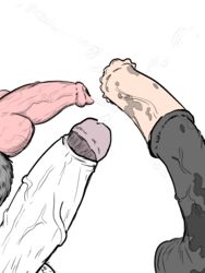 big_balls big_penis circle_jerk cum cumming cumshot ejaculation horsecock huge_cock knot knotted_dildo kojoarts male male_only naughtypaw_(artist) throbbing ttherandom tthrandom tthrandom_rp veiny_penis