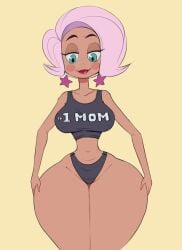 1girls a_kind_of_magic cartoon_network clothed clothing female female_focus female_only light-skinned_female light_skin medium_breasts pink_hair squidapple thick_thighs voluptuous wide_hips willow_(a_kind_of_magic)