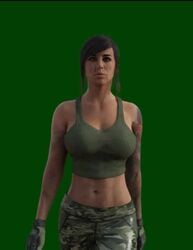 1girls 3d abs animated bounce bouncing_breasts breast_jiggle breasts call_of_duty cleavage clothing erect_nipples extremebob female female_focus female_only fit_female footwear human large_breasts mara_(cod) midriff midriff_baring_shirt nipple_bulge realistic stomach tank_top tummy video walk_cycle walking wardrobe_malfunction webm