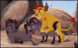 balls cum_in_pussy disney doggy_style feline_penis female_penetrated feral feral_on_feral feral_penetrating_feral happy_sex hyena interspecies jasiri jasiri_(tlg) kaion kion kion_(the_lion_guard) licking_penis lion madoa male/female male/female/female pseudo-penis smile spotted_hyena straight the_lion_guard the_lion_king threesome trio vaginal_penetration yellow_body yellow_fur young