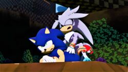 3d anthro black_nose blue_body blue_hair closed_eyes duo gay gloves green_eyes grey_body grey_hair hair hedgehog male male/male pichuroy sex silver_the_hedgehog sonic_(series) sonic_the_hedgehog yaoi