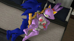 3d anal anthro anthro_on_anthro black_nose blaze_the_cat blue_body breasts domestic_cat furry futanari green_eyes herm intersex male_on_futa penis purple_body sex sonic_(series) sonic_the_hedgehog sonicthebitch tan_body white_body yellow_eyes