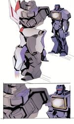 kissing leg_up megatron soundwave soundwaveisnotpayedenough standing starscream transformers valveplug_(artist) watching