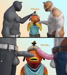 3boys 3d 3d_comic comic fishstick fishstick_(fortnite) fortnite gay happy male/male meowscles_(fortnite) penis_on_face s1nnerfox shadow_meowscles_(fortnite) tagme