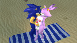 3d anthro beach blaze_the_cat blue_body blue_hair domestic_cat forehead_jewel furry futanari gem handjob hedgehog male masturbation purple_hair sega smile sonic_(series) sonic_the_hedgehog sonicthebitch