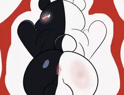 animated anthro black_body black_skin danganronpa gif low_res male male_only mammal monokuma robot shaking_butt short_playtime smooth_skin solo solo_male teasing tepigfan101 ursid white_body white_skin