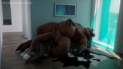 16:9 3d_(artwork) after_vore anthro anthrosaur belly digital_media_(artwork) dinosaur dragonfood flaccid foreskin genitals male penis reptile scalie sleeping solo stomach_bulge theropod tyrannosaurid tyrannosaurus tyrannosaurus_rex uncut vore widescreen