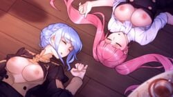 2boys 2d 2girls animated berg blue_hair breasts breasts_out closed_eyes clothed_sex drugged drugged_sex exposed feet_out_of_frame fire_emblem fire_emblem:_three_houses forced gangbang gangrape group group_rape group_sex hilda_valentine_goneril large_breasts marianne_von_edmund missionary missionary_position multiple_boys multiple_girls nintendo nipples pink_hair rape sex sleep_molestation sleeping straight unconscious_sex