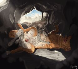 2021 absurd_res anatomically_correct anatomically_correct_genitalia anatomically_correct_pussy animal_genitalia animal_pussy anthro anthro_on_feral anthro_penetrating anthro_penetrating_feral balls bodily_fluids canid canine canine_pussy canis cave claws closed_eyes detailed detailed_fur drooling duo erection eyewear felid feline female female_on_anthro female_penetrated feral feral_penetrated finger_claws fluffy fur gale_(galeboomer) genitals glasses hi_res humanoid_genitalia humanoid_penis jewelry lying lynx male male/female male_on_feral male_penetrating male_penetrating_female mammal multicolored_body multicolored_fur neck_tuft necklace on_back on_side open_mouth pawpads paws penetration penis pink_pawpads pussy saliva sepulte sex signature spread_legs spreading synx_the_lynx toe_claws tongue tongue_out tuft vaginal_penetration vaginal_penetration wolf zoophilia