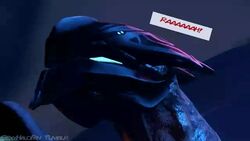 3d comic cum_in_pussy cum_inside cumming dialogue dominant_male domination ejaculation halo_(series) male_focus male_only punishment sangheili sex_slave spartan_(halo) strangersfm unseen_character