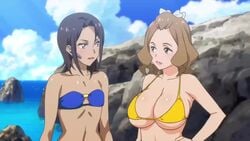 16:9_aspect_ratio 3girls animated areola areola_slip areolae arms_(studio) ass bikini bra_lift breast_grab breasts buruma cleavage curvaceous dark-skinned_female exposed_breasts eyes_closed female female_only groping groping_from_behind gym_uniform hd hd_(traditional) huge_ass huge_breasts kaneko_hiraku kouzuki_(valkyrie_drive) kouzuki_momoko large_ass large_breasts large_filesize lesbian marvelous medium_breasts miyasato_aoi multiple_girls nipple_bulge nipples official_animation pale-skinned_female pleasure_face plump red_buruma rubbing screen_capture screencap slightly_chubby sound swimsuit thick thick_ass thick_thighs tokonome_mamori valkyrie_drive valkyrie_drive_-mermaid- video voluptuous webm wide_hips yuri